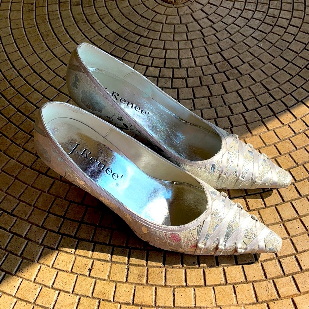 J.Reneé silver heels